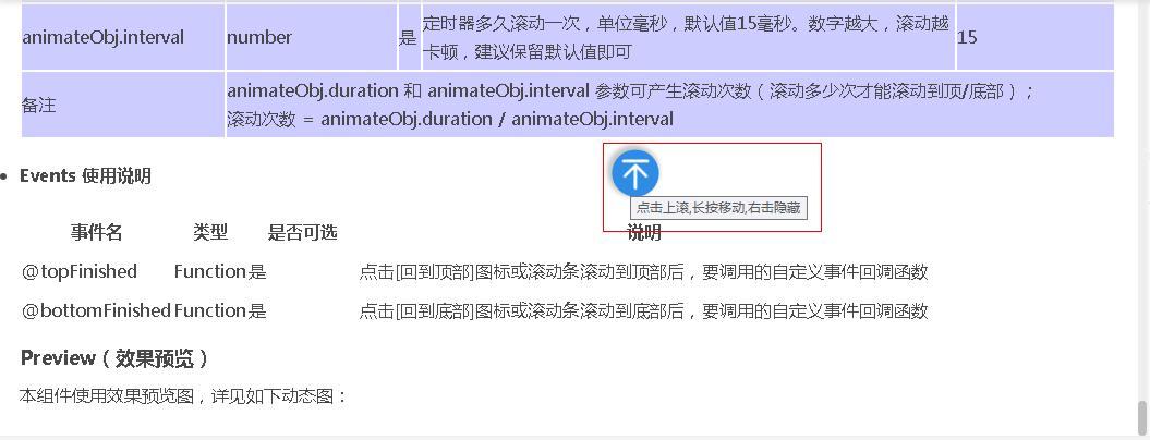 The Chinese prompt effect image during the operation of this component